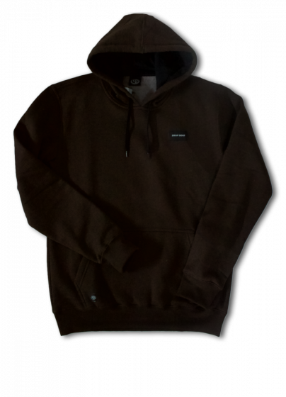 Moletom Canguru Fechado Especial Drop Dead Alvim Basic Marrom Drop Dead Skateboards - Camiseta Skate Streetwear