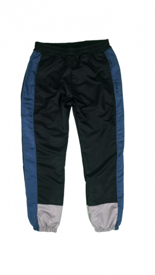 Calça Elástico Lakai Recortes Preto/Azul/Cinza