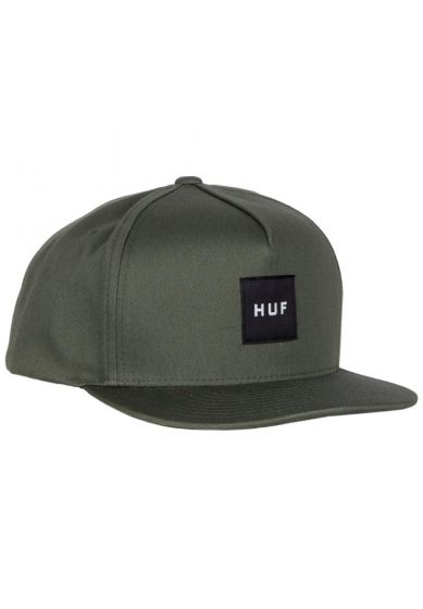 Boné HUF Essentials  Unstructure Box Logo Snapback Verde Musgo