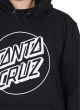 Detalhe Moletom Canguru Fechado Santa Cruz Skateboards Opus Dot Preto Santa Cruz Skateboards - Estilo Urbano