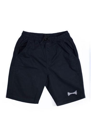 Bermuda Short Sarja Span Independent Trucks Preta Independent Truck Company - Calça Skate Confortável