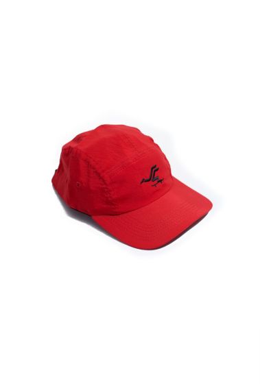 Boné Santa Cruz Skateboards Five Panel Pusher Vermelho