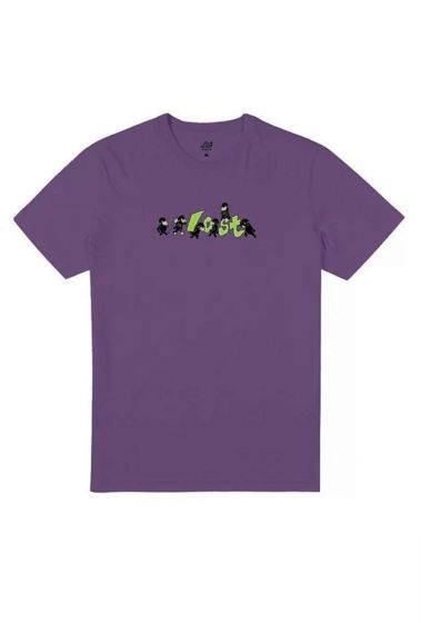 Camiseta Logo Lost Silk Fluorescente Roxo Quartzo
