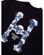 Camiseta HUF Silk MC Skulls Classic H - Preto