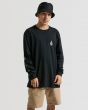 Camiseta Manga Longa Volcom Stone Iconic Preta