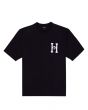 Camiseta HUF Silk MC Skulls Classic H - Preto