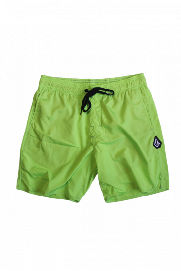 Bermuda Boarshort ELástico Volcom Solid Stone Verde Volcom Stone - Vestuário Skate Masculino