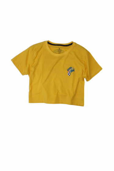 Produto Cropped  Feminina Volcom Pocket Dial Amarelo Volcom Stone - Loja Oficial