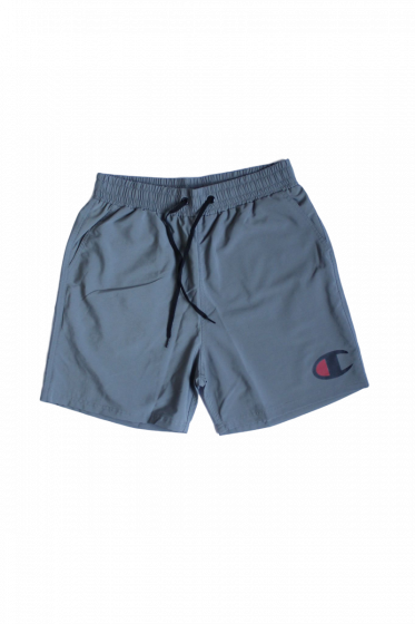 Bermuda Boardshort Elástico Champion Beach Voley C logo Cinza Champion SportsWear - Calça Skate Confortável