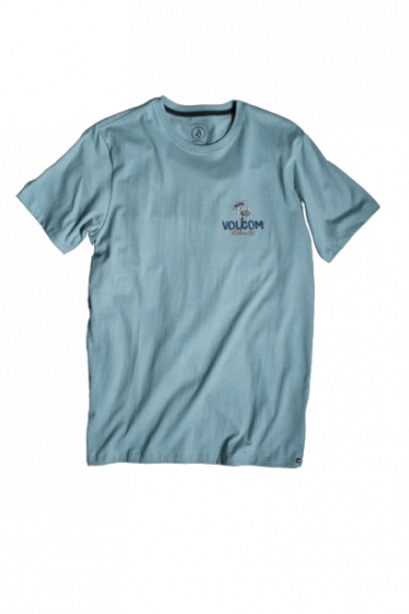 Camiseta Volcom Long Fit Psaychedaisy Verde Claro