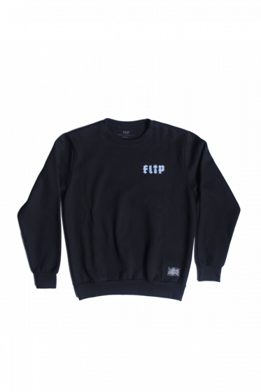 Foto Moletom Careca Flip Skateboards Logo HKD chest Preto Flip - Roupa Original