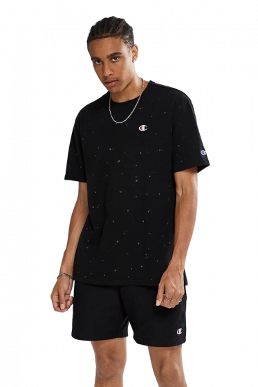 Foto Camiseta Champion SportsWear Paint Splatter Preta Champion SportsWear - Roupa Original