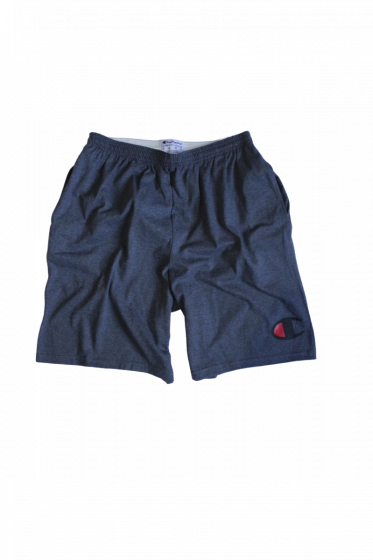 Bermuda Moletom Champion Jersey Logo Ink Cinza Mescla