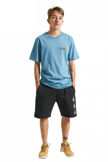 Camiseta Volcom Long Fit Widgets -Azul