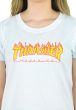 Camiseta Thrasher Feminina Flame Logo Branca