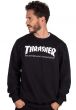 Moletom Careca Thrasher Magazine Skate Mag Logo Crewneck Preto