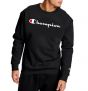 Detalhe Moletom CHAMPION Leve LIfe Embrodery Script Logo Preto Champion SportsWear - Estilo Urbano