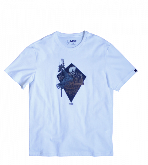 Camiseta MCD Skull Corvus Branco