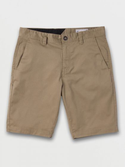 Bermuda Sarja Volcom Stone Walk Frickin Modern Stretch Khaki Importada