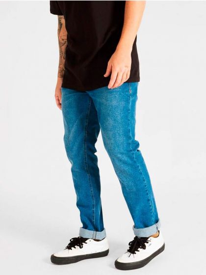 Calça Jeans Volcom Slim Fit Blue Vorta Denim 