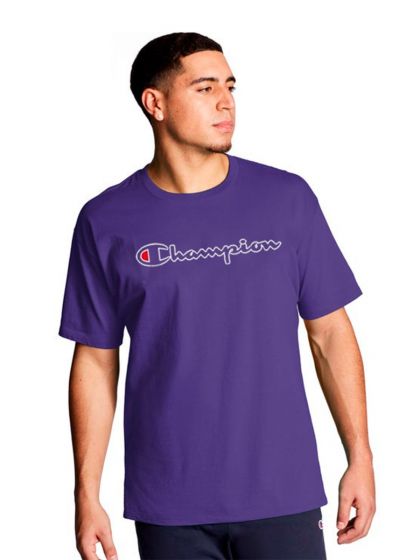 Camiseta Champion Sportswear Script Contour Purple