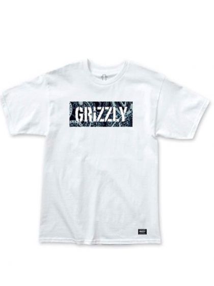 Camiseta Grizzly Pasley Stamp Logo Tee Branca