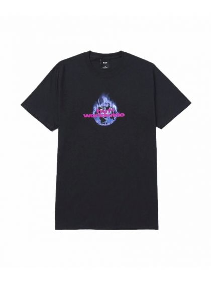 Camiseta HUF WorldWide Global Warning Preta