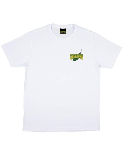 Camiseta Creature Skateboards Shrunken Branca Creature Skateboards - Camiseta Skate Streetwear