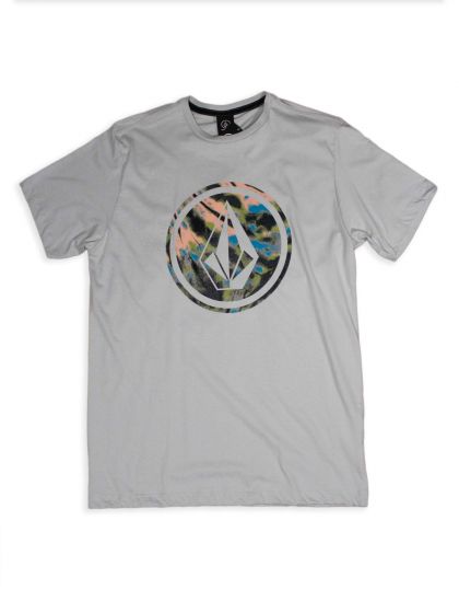 Camiseta Volcom Circle Stone Cinza