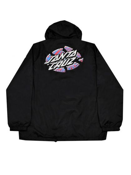 Jaqueta Quebra Vento Santa Cruz Skateboards Warp Broken Dot