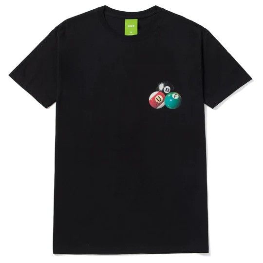 Camiseta Huf Worldwide Essentials Dirty Pool TT Preto