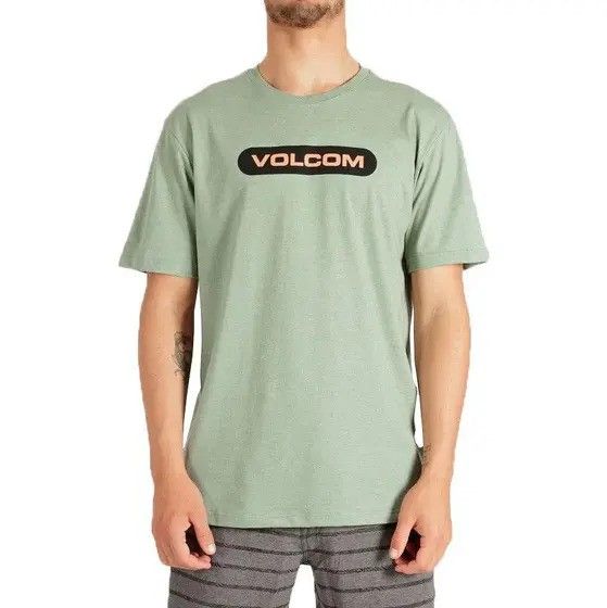 Camiseta Volcom New Euro Verde Mescla