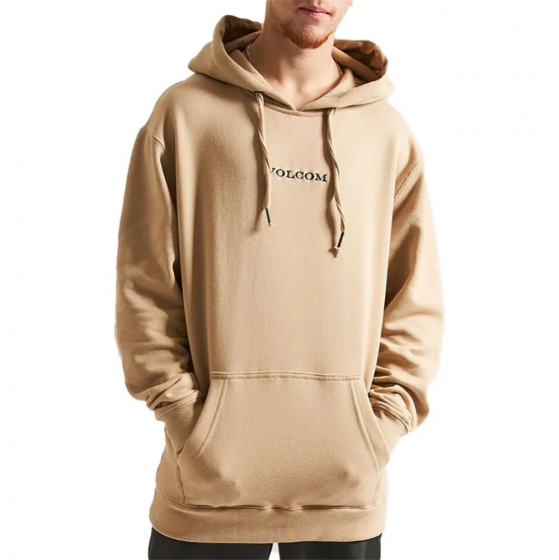 Foto Moletom Canguru Fechado Volcom Stone Signature Bege Volcom Stone - Roupa Original