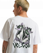 Camiseta Volcom Long Fit Sktratz Branco