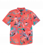 Camisa Volcom Importada/ Leaf Spray Woven Lava Rock Red 