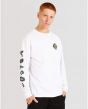Camiseta Manga Longa Volcom Stone Sick Branca Volcom Stone - Camiseta Skate Streetwear