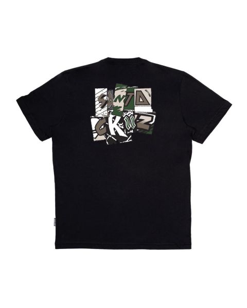 Camiseta Santa Cruz Skateboards Kickback SS Preta