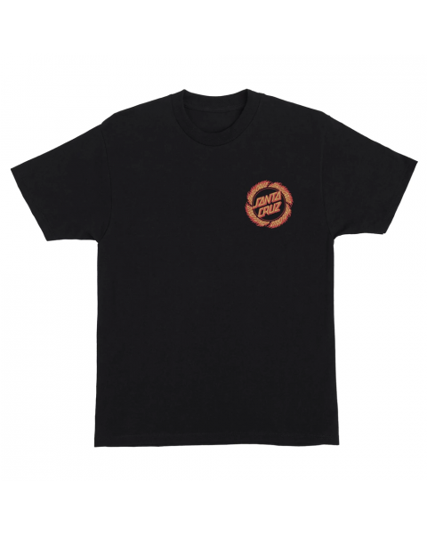 Camiseta Santa Cruz Skateboards Flame Ringed Dot Chest SS