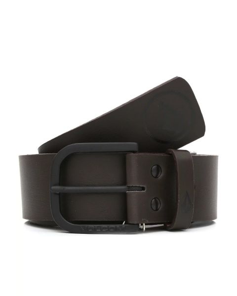Cinto Volcom Stone Clone Marrom 