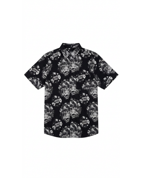 Camisa Santa Cruz Skateboards Botanic Skull 