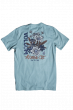 Camiseta Volcom Long Fit Psaychedaisy Verde Claro
