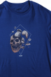 Camiseta Regular Mcd Skull Smash Azul Petróleo 