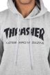 Moletom Canguru Fechado Thrasher Magazine Skate Mag Hoodie Cinza