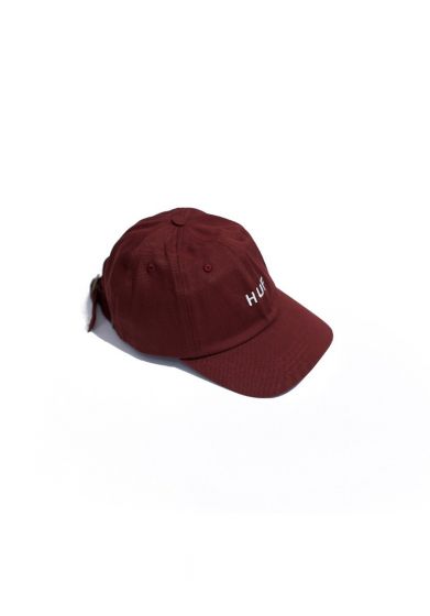Boné HUF Worldwide Essentials Og Logo Bordô