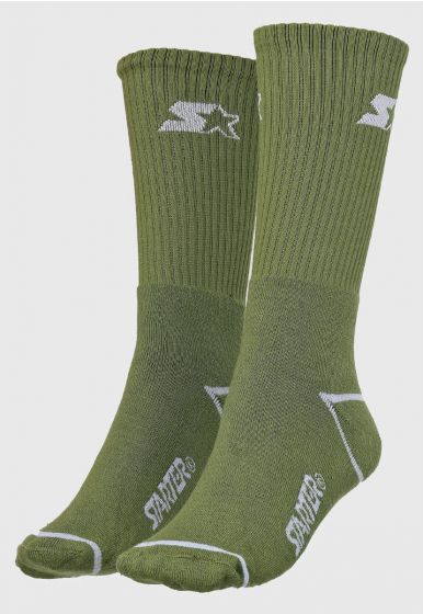 Par de Meias Meia Cano Alto Starter Verde Melbourne Skateboards - Skate