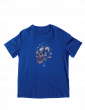 Camiseta Regular Mcd Skull Smash Azul Petróleo 