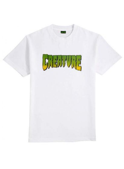 Camiseta Creature Fiends Logo Branca