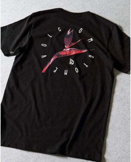 Camiseta Volcom Stone Slim Bird Preta