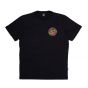 Camiseta Santa Cruz Skateboards Flamed MFG Dot Preta Santa Cruz Skateboards - Camiseta Skate Streetwear