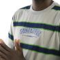 Detalhe Camiseta Santa Cruz Skateboards Especial Collegiate SC Stripe - Cinza Mescla Santa Cruz Skateboards - Estilo Urbano